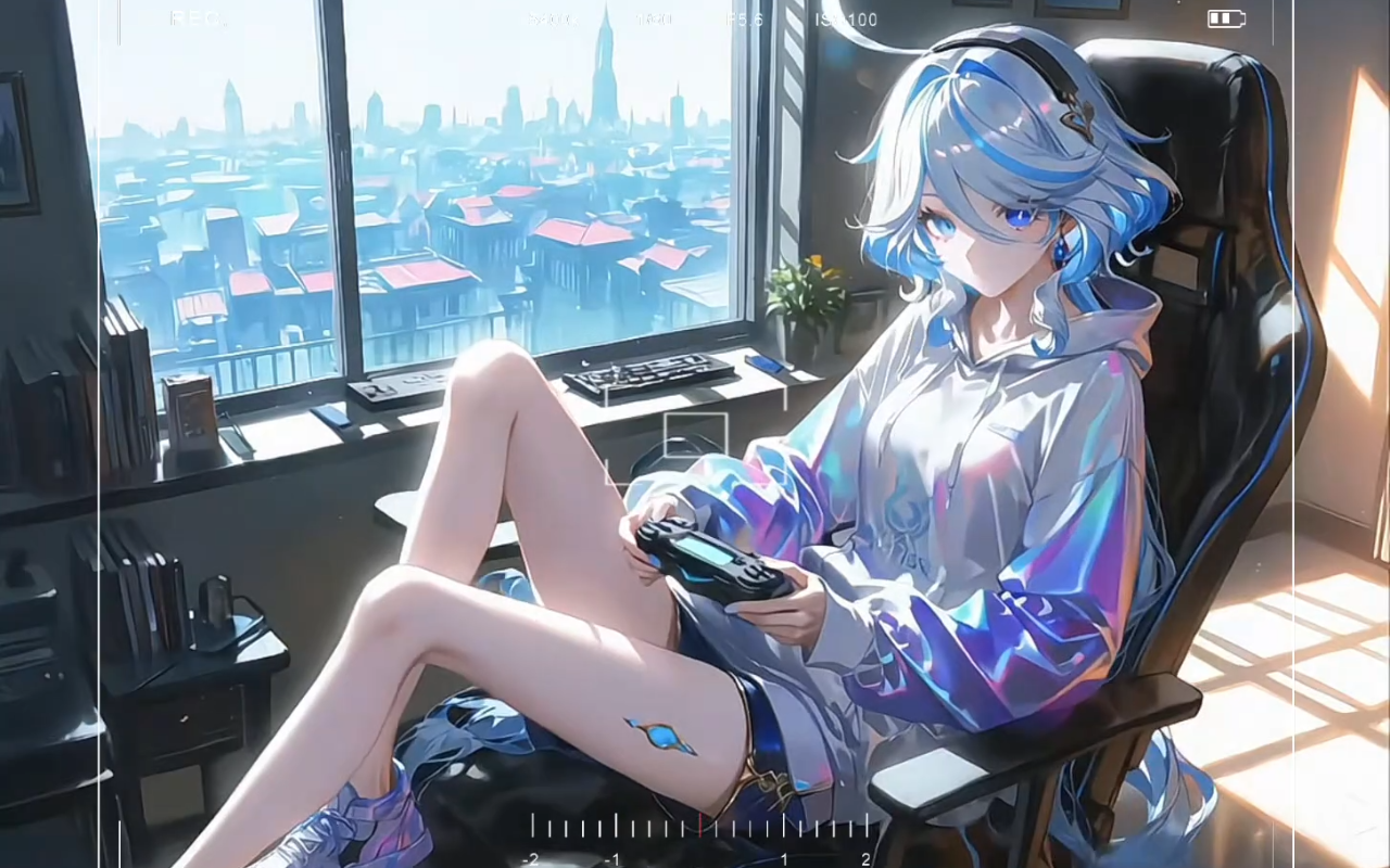 Gamer Anime Girl Live Wallpaper - 截图 4