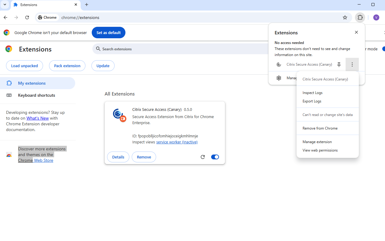 Citrix Secure Access (Canary) - 截图 1