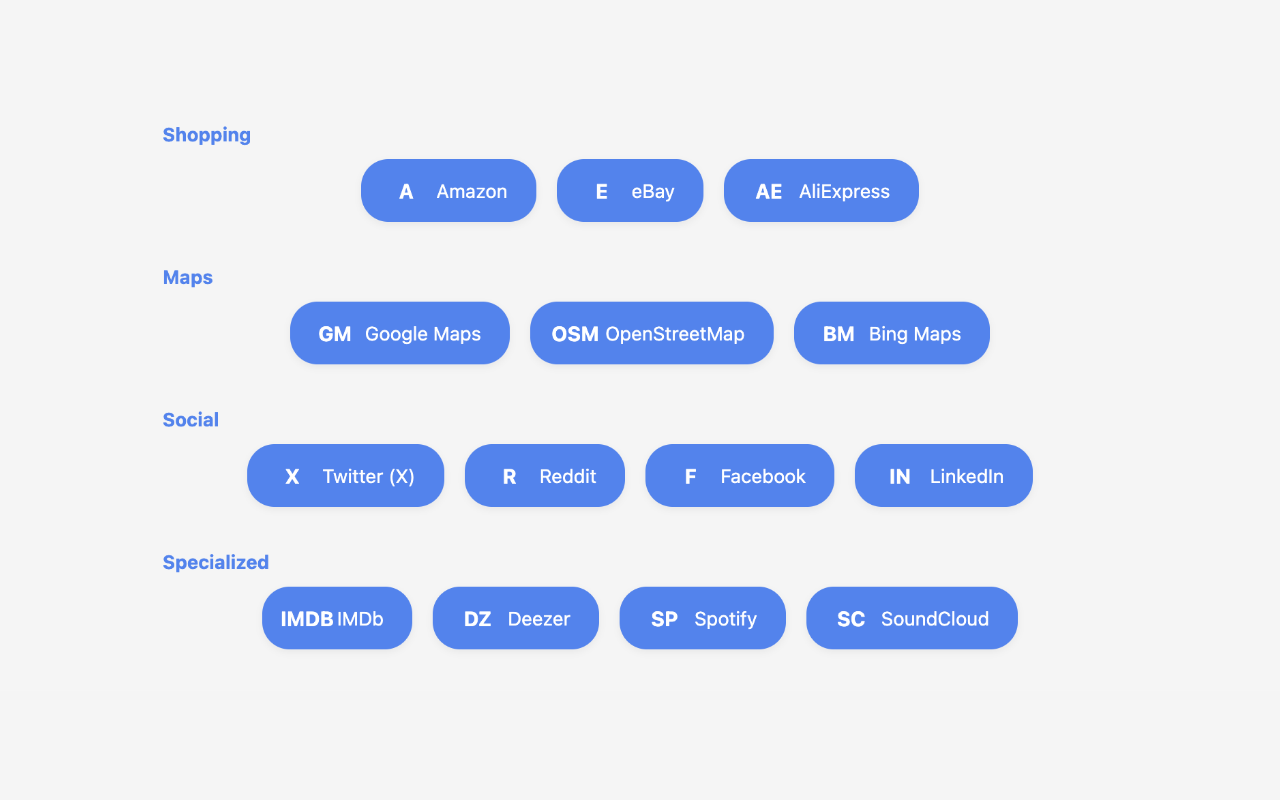 Tooggle – Multi Search Engine - 截图 2