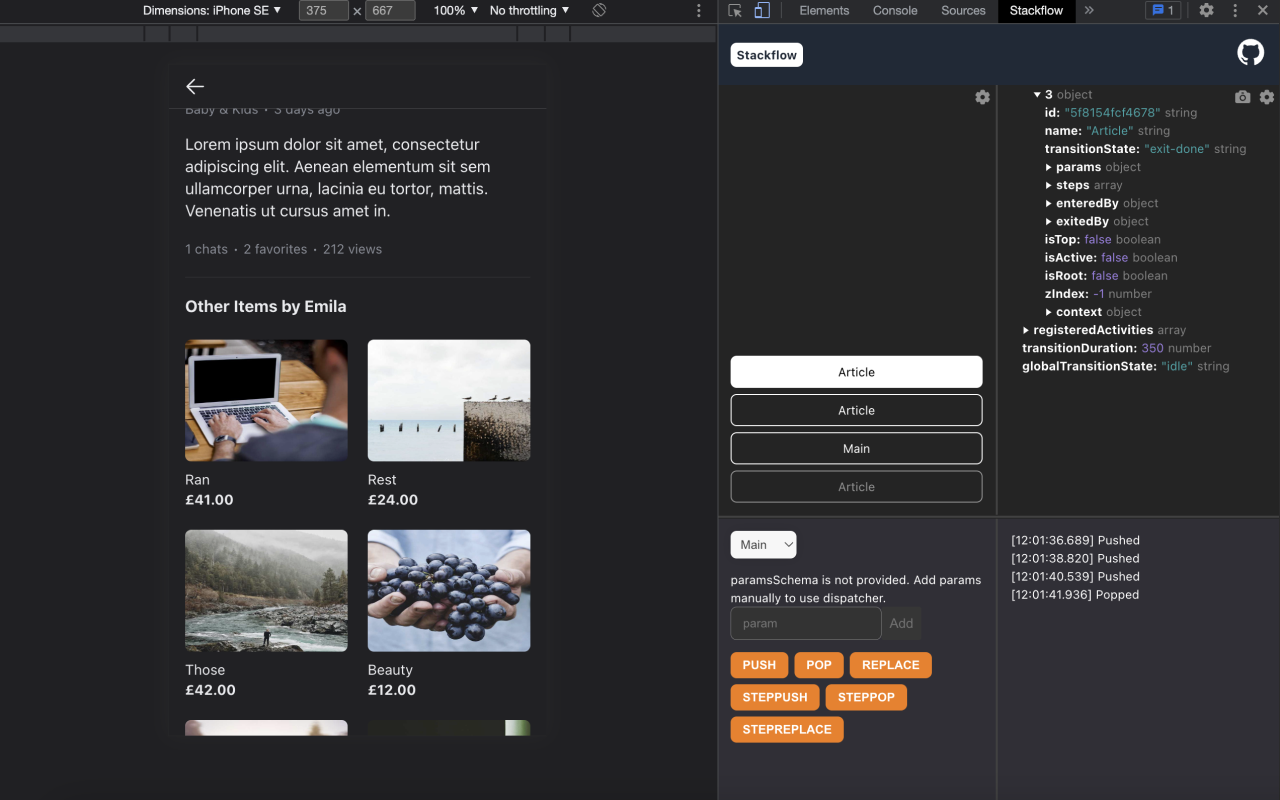Stackflow Devtools - 截图 1