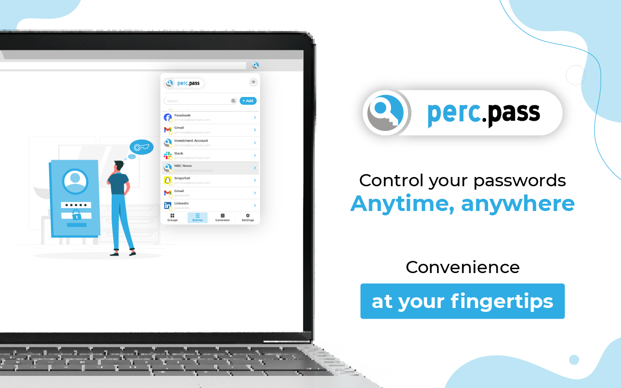 perc.pass - Password Manager - 截图 1