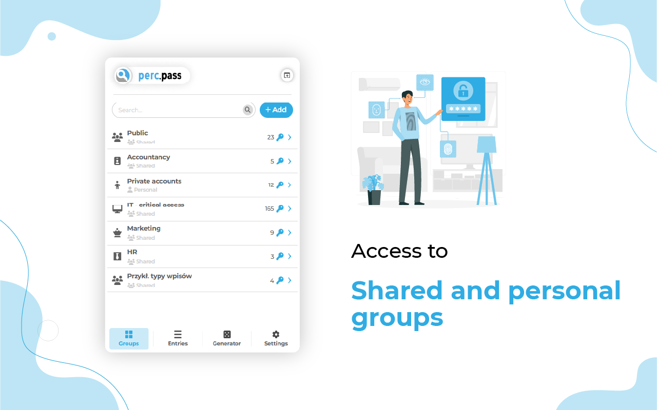 perc.pass - Password Manager - 截图 3