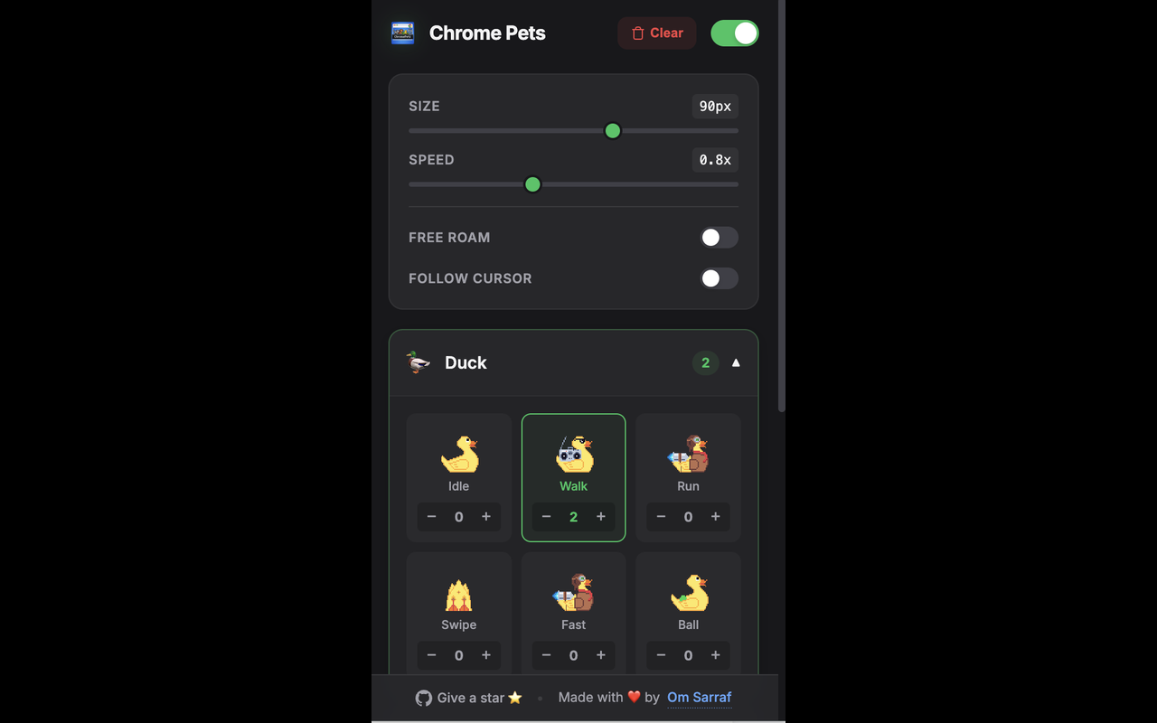 Chrome Pets - Pets for Your Browser - 截图 2