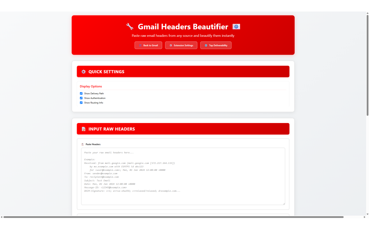 Gmail Headers Beautifier - 截图 1