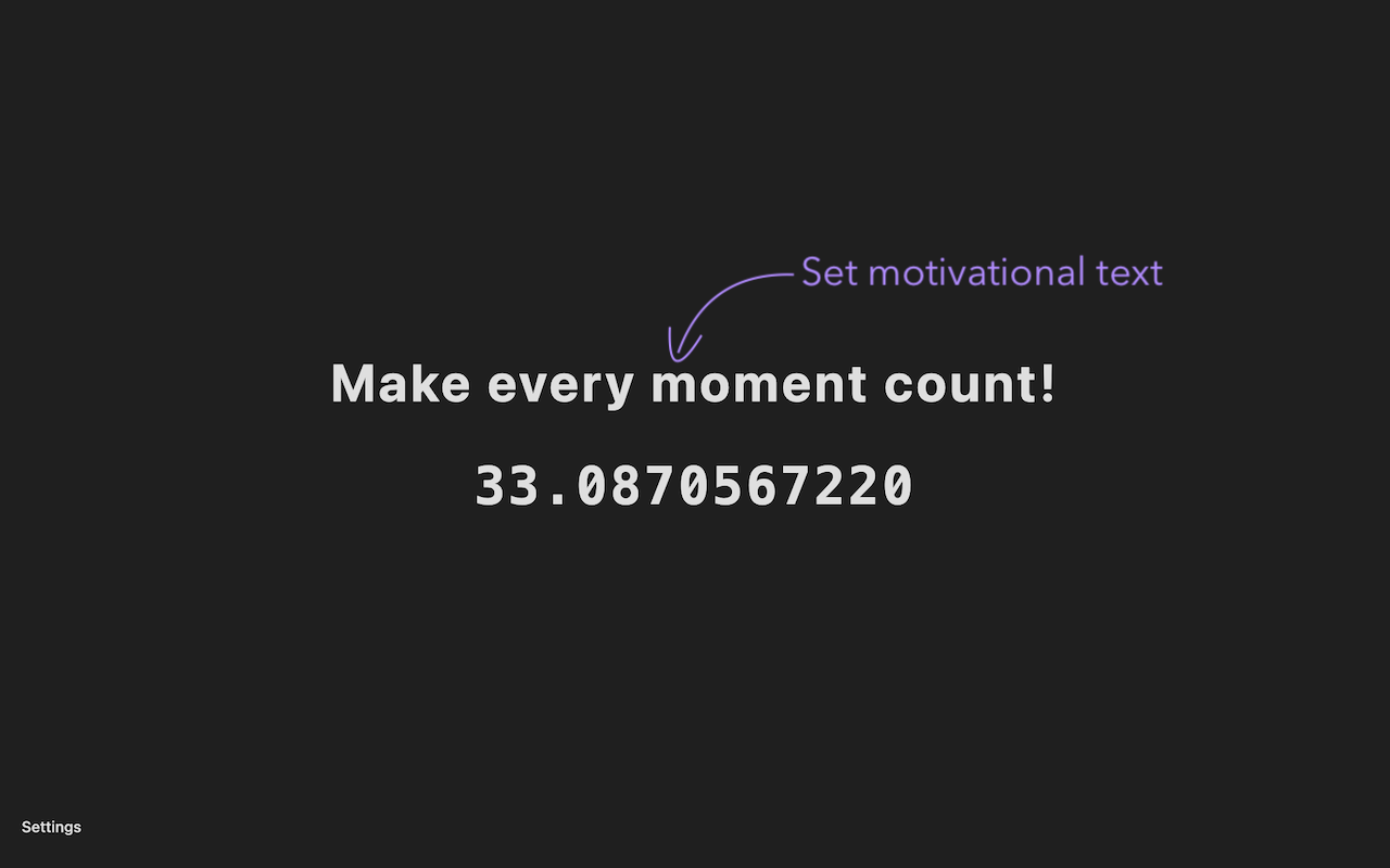 Motivational Age Counter - 截图 2