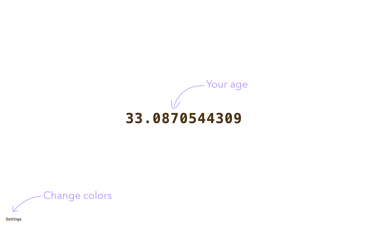 Motivational Age Counter - 截图 3