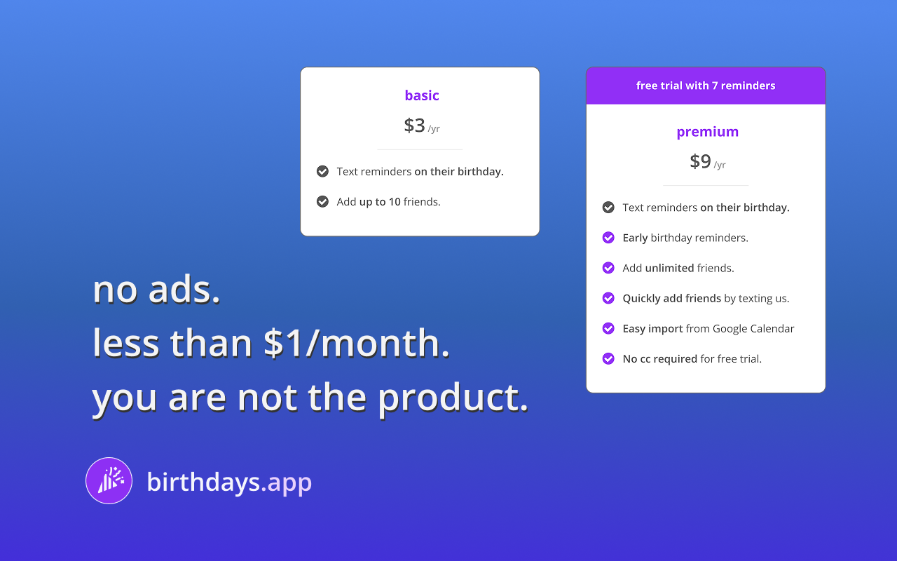 Export Facebook Birthdays to text reminders—a simple birthday reminder app - 截图 4