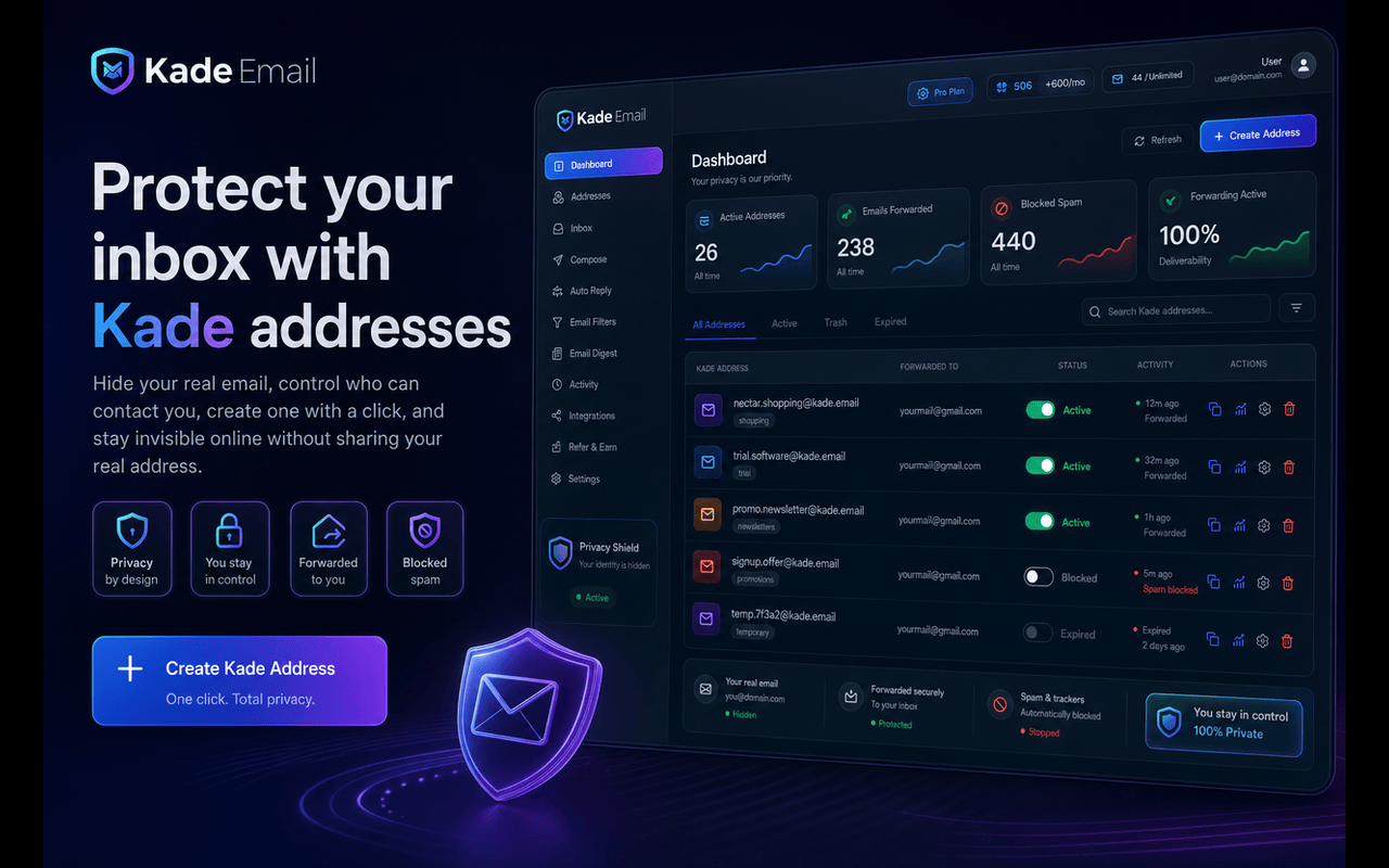 KadeEmail - Your Email Forwarder - 截图 4