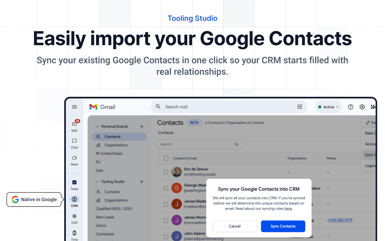 Sales CRM in Gmail and Google Workspace - 截图 1