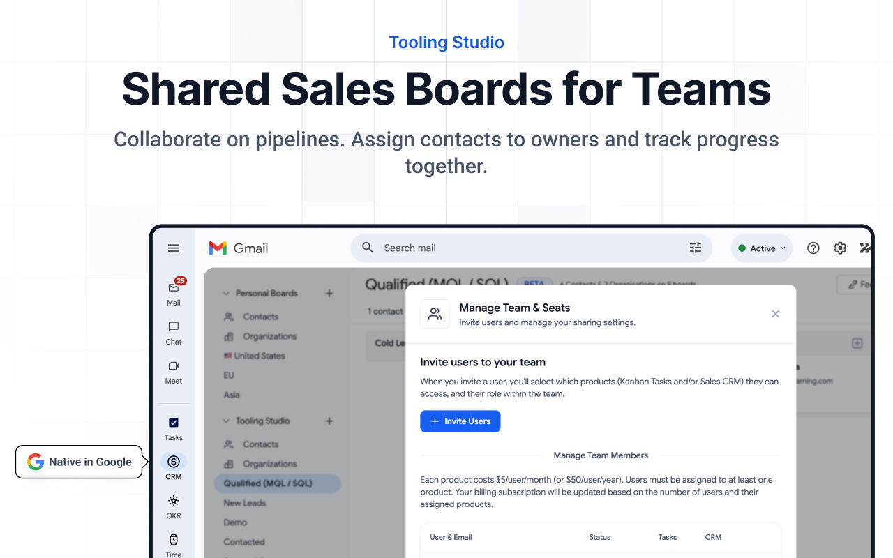 Sales CRM in Gmail and Google Workspace - 截图 2
