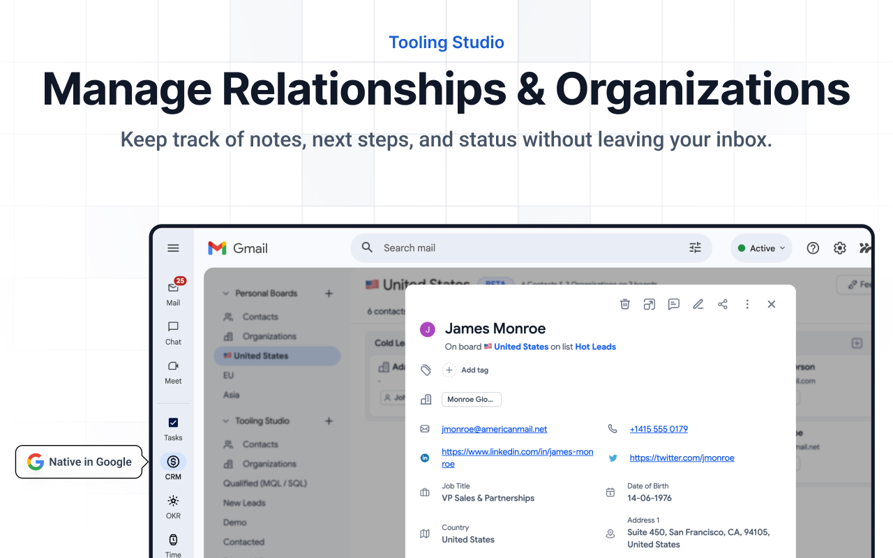 Sales CRM in Gmail and Google Workspace - 截图 3