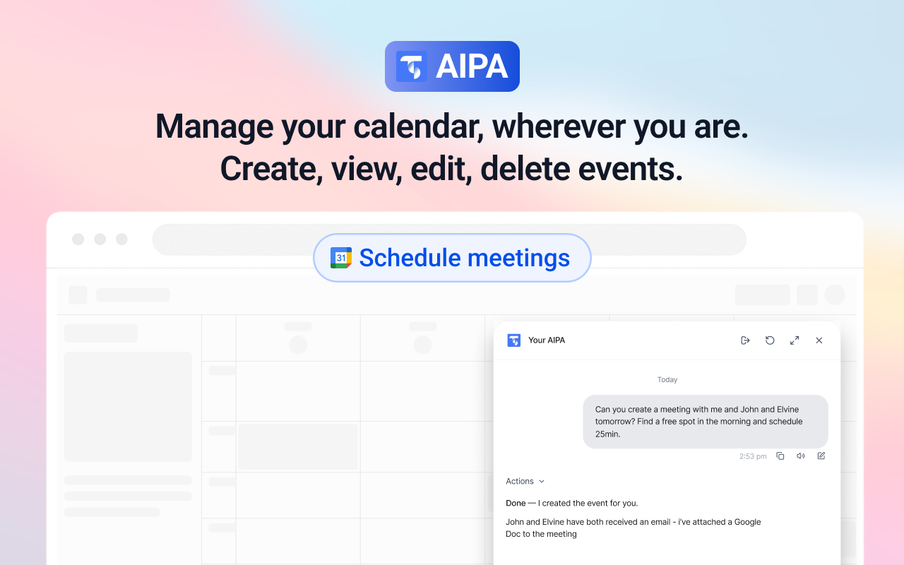 Your AI Personal Assistant for Google Workspace. - 截图 2