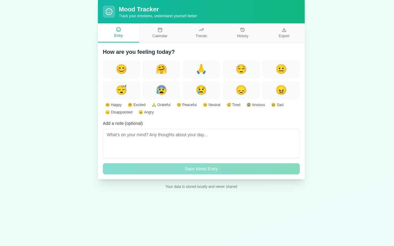Mood Tracker - 截图 2
