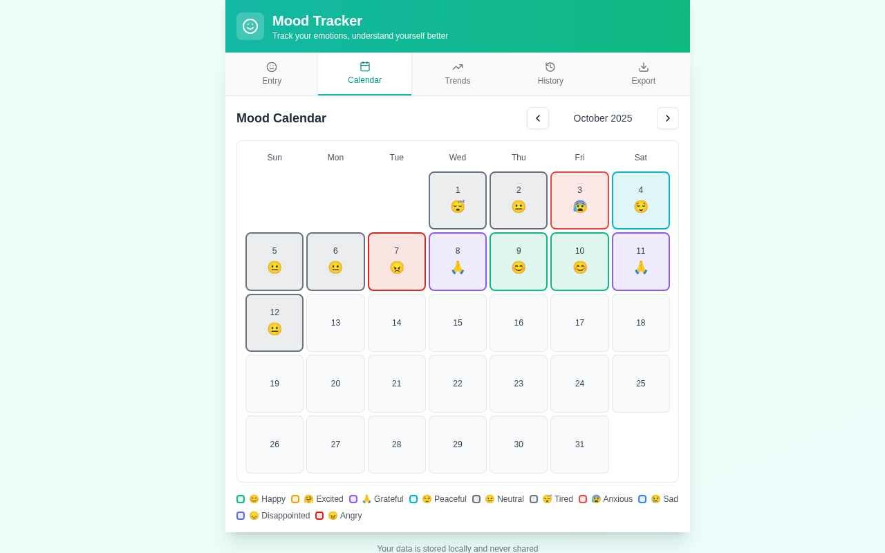 Mood Tracker - 截图 4