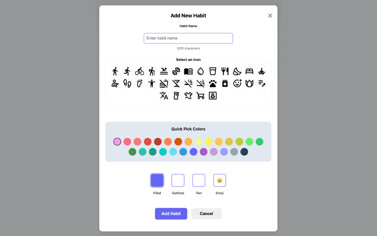 Habit Squares: Bullet Journal Habit Tracker - 截图 1