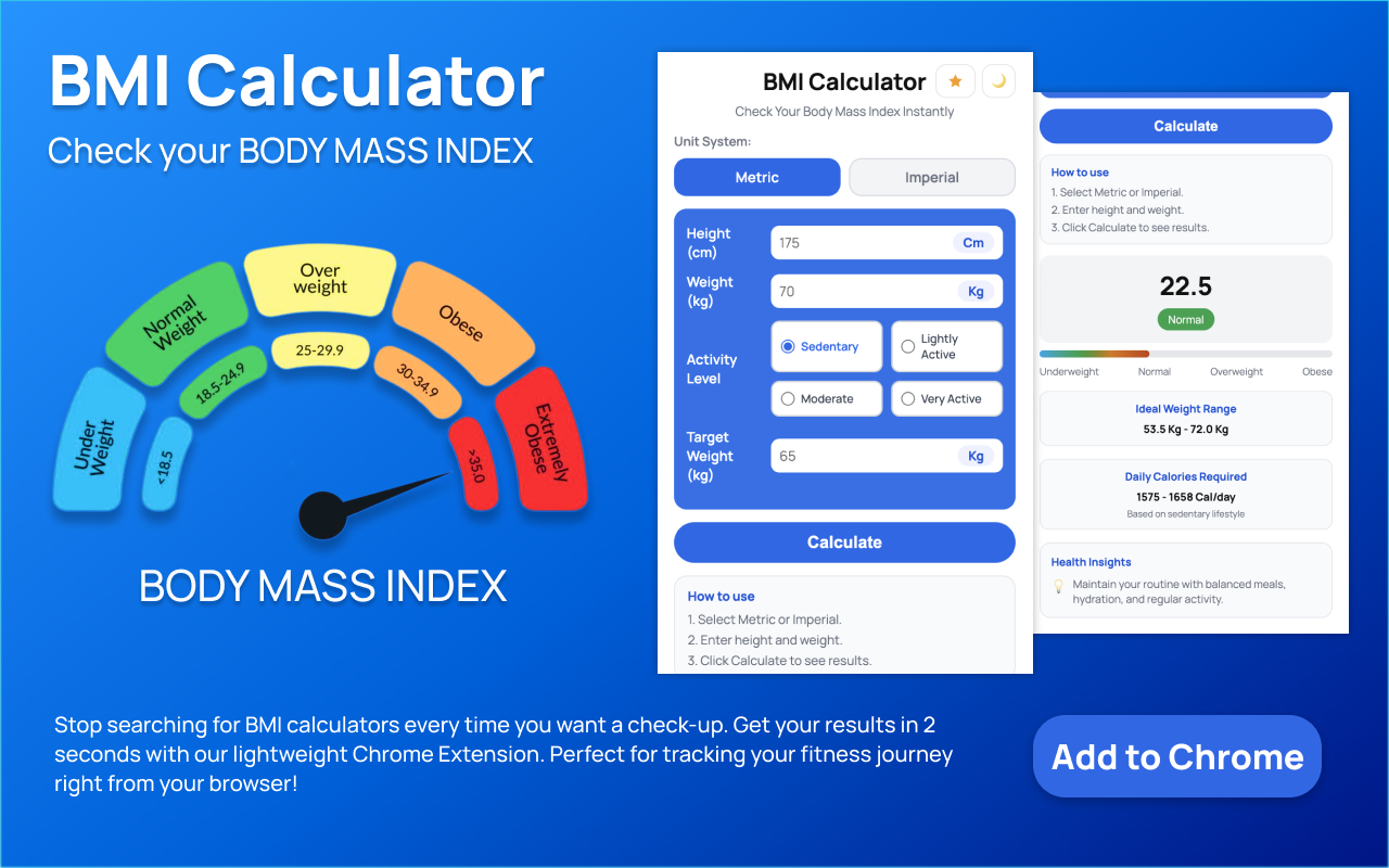 BMI Calculator - 截图 1