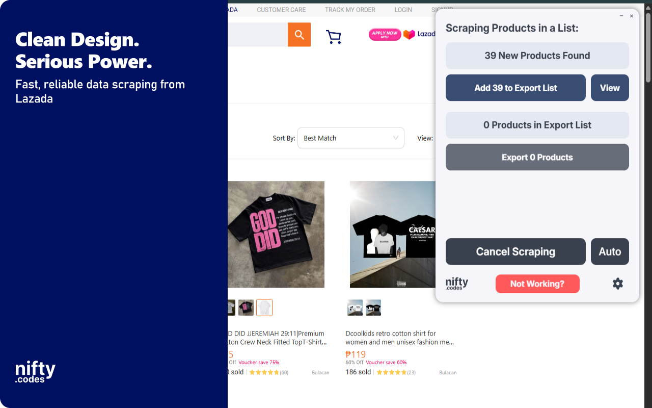 Lazada Scraper:导出产品、评论、变体及更多 - 截图 4