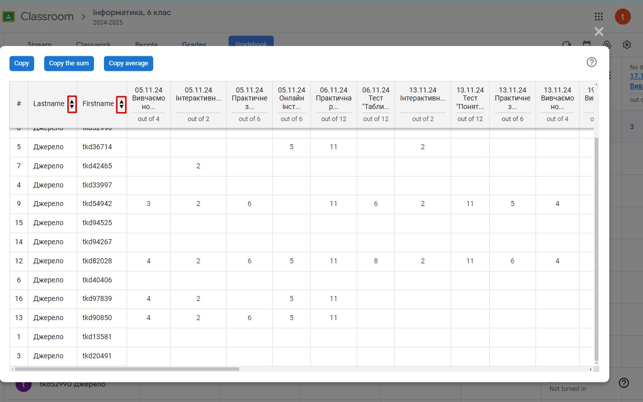GradeTable for Classroom - 截图 3