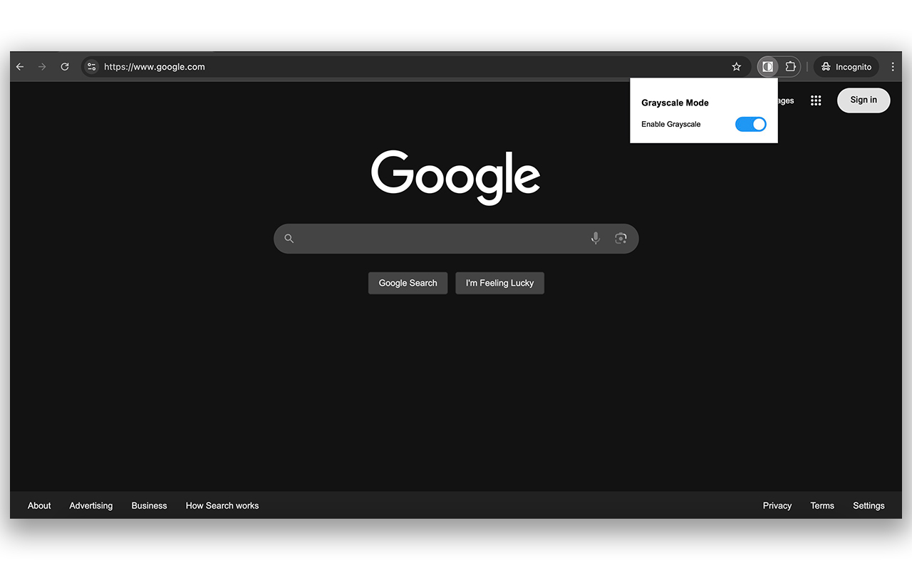 Grayscale Mode - 截图 1