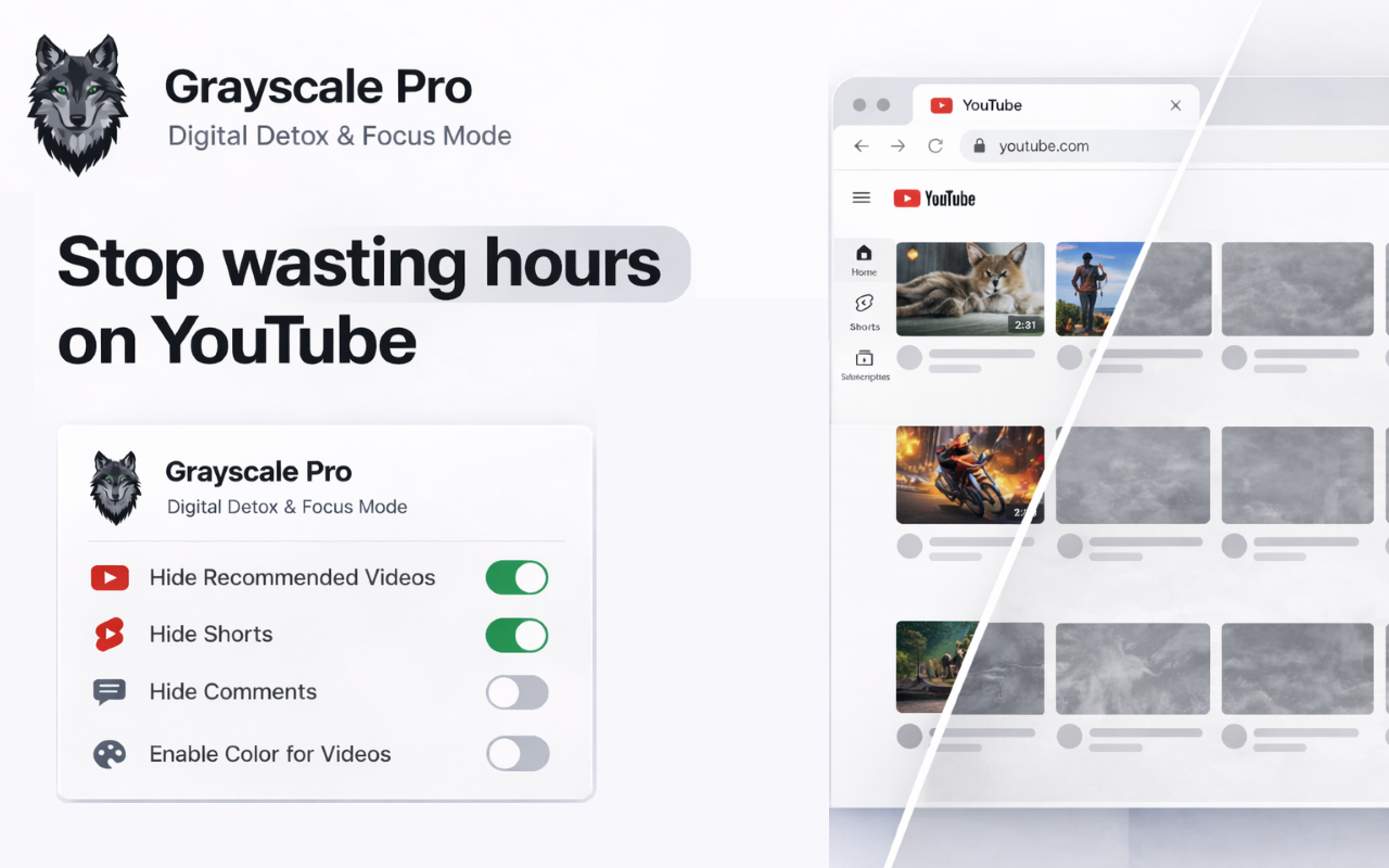 Grayscale Pro: Block Site & Digital Detox & Focus Timer - 截图 4