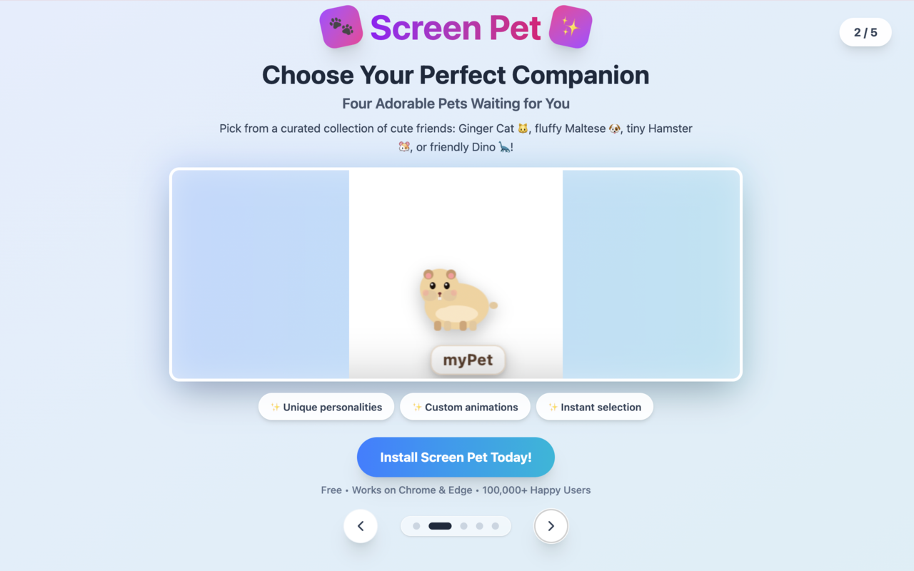 Screen Pet: Your Desktop Pal - 截图 2