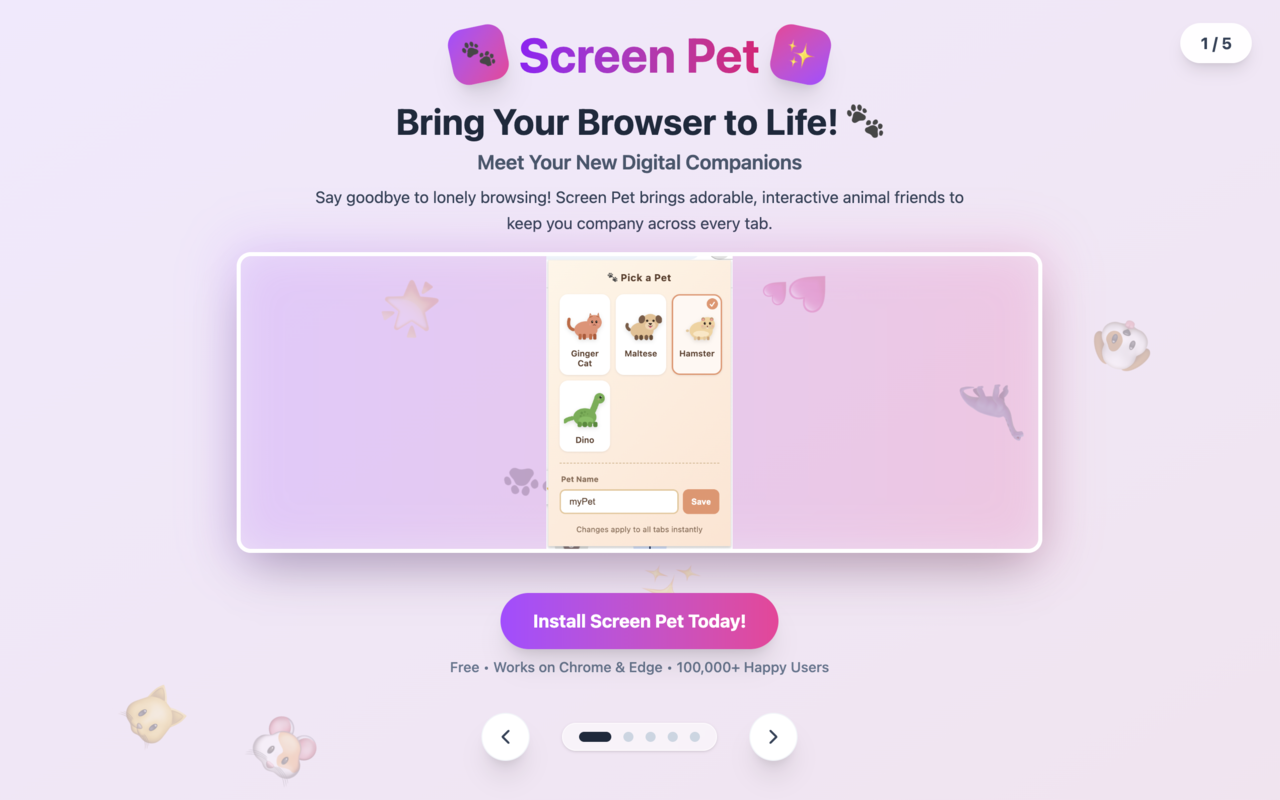 Screen Pet: Your Desktop Pal - 截图 4
