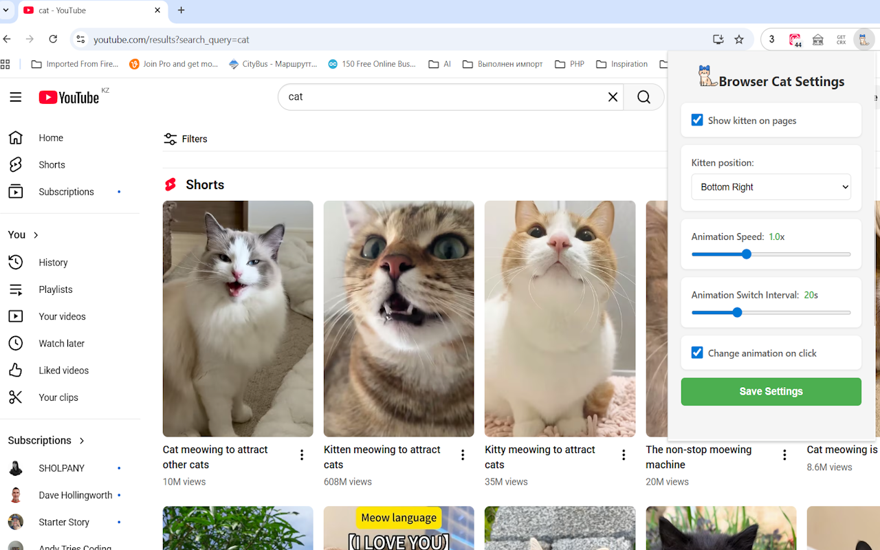 Cute Browser Cat - 截图 3