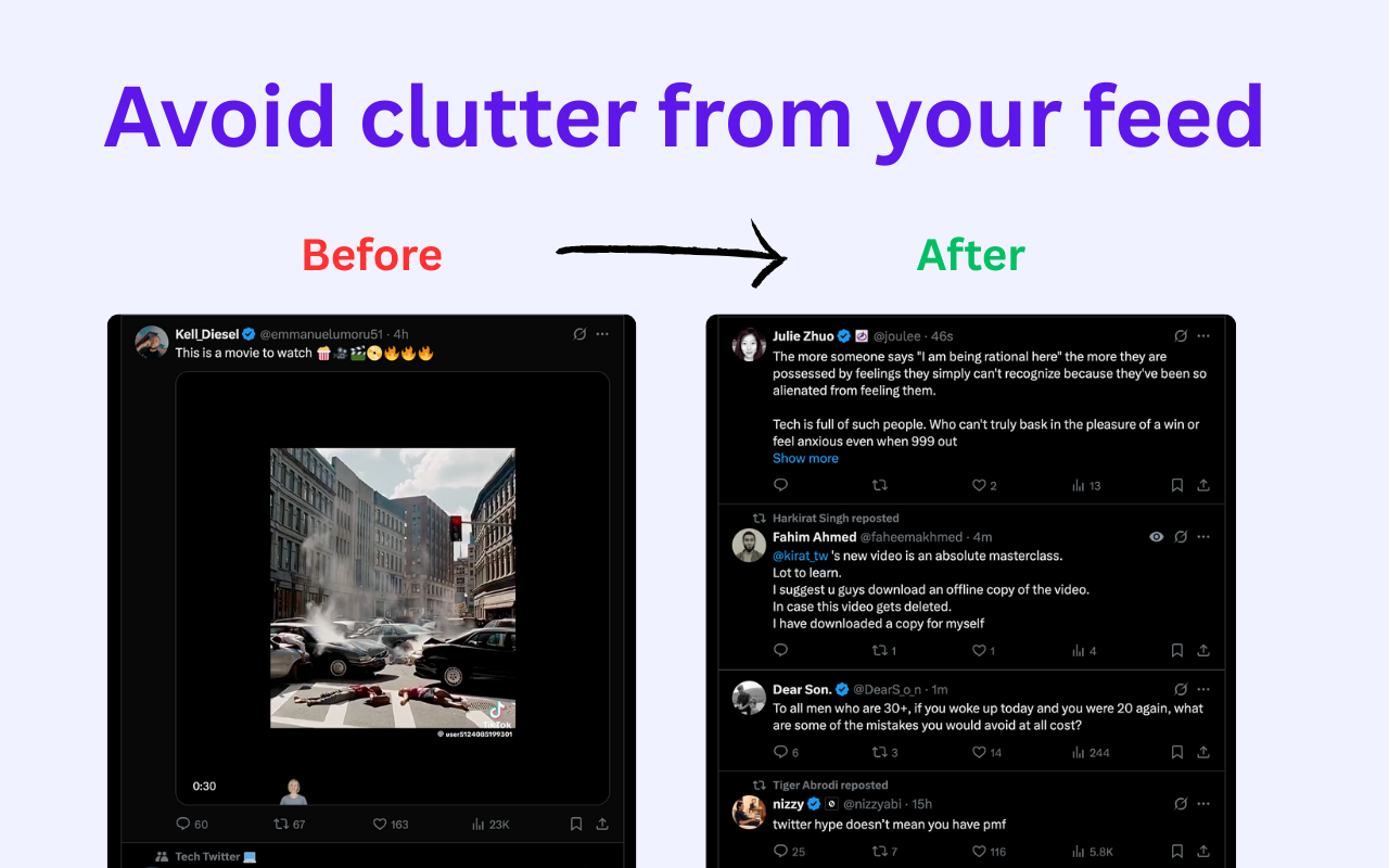 X/Twitter Feed Video/Image Blocker - 截图 4