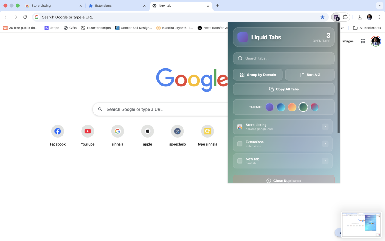 Liquid Tabs - Beautiful Tab Organizer - 截图 2
