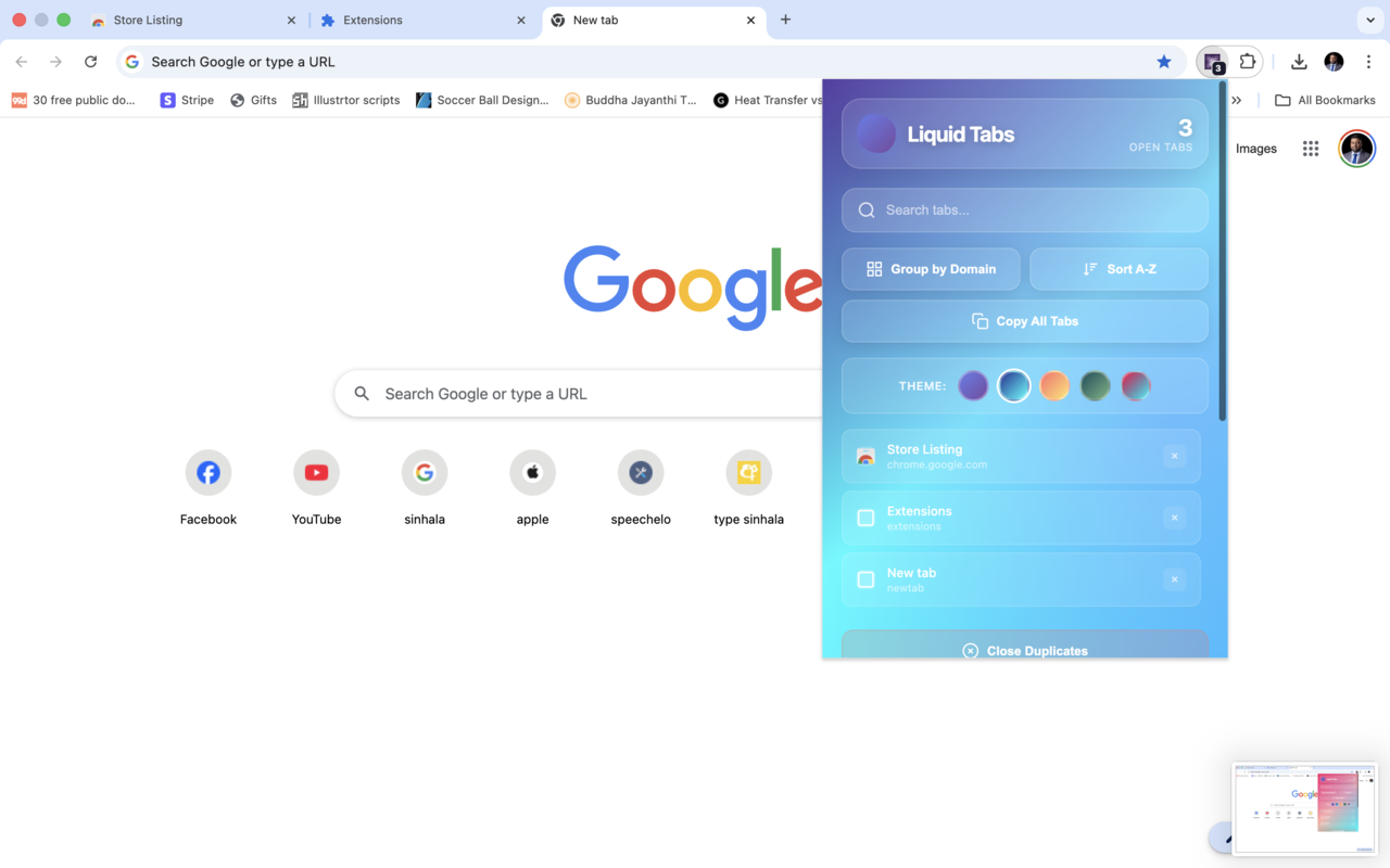 Liquid Tabs - Beautiful Tab Organizer - 截图 3