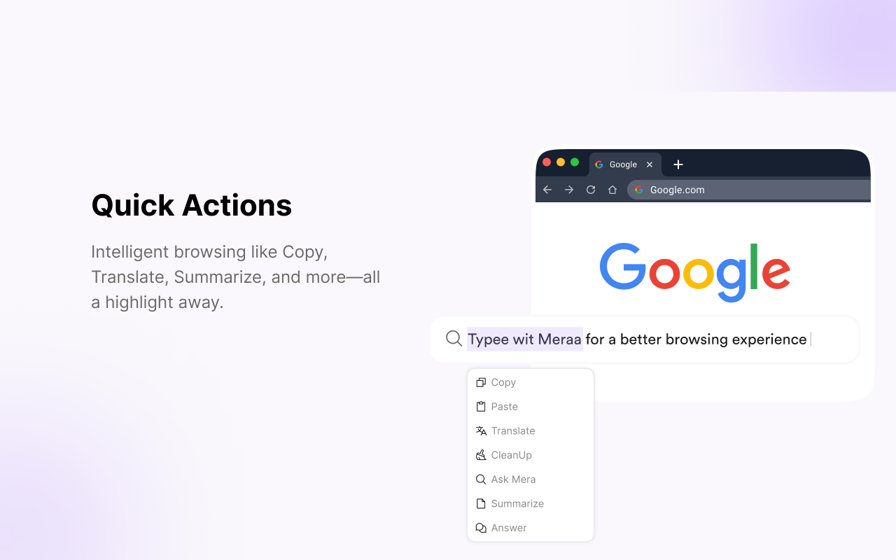 Mera - AI Browser Assistant - 截图 4