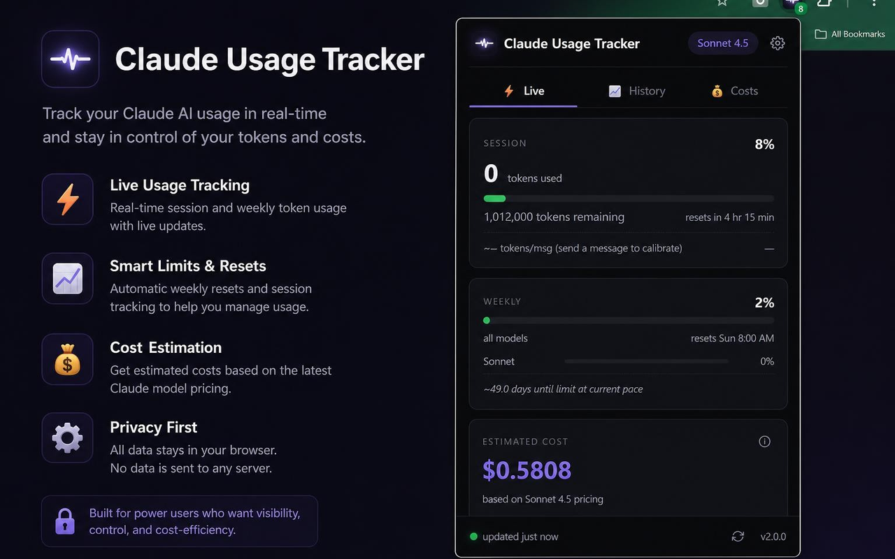 Claude Usage Tracker - 截图 1