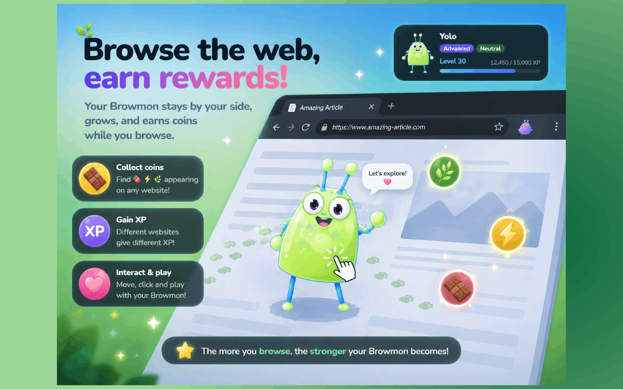 Browmi: Virtual Pet Browser Companion - 截图 1
