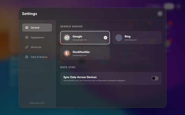 WTab - iOS 风格 Chrome 新标签页 - 截图 2
