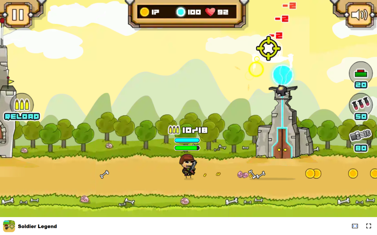 Soldier Legend 游戏 - 升级武器并生存战斗! - 截图 5