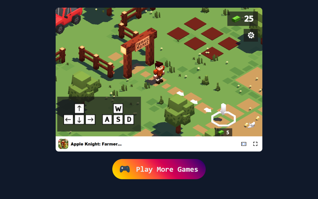 Apple Knight: Farmers Market 游戏 - 建设你的方块市场帝国! - 截图 5