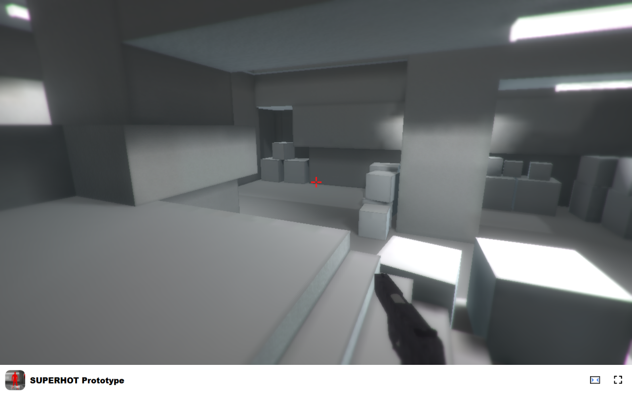 SUPERHOT Prototype 游戏 - 你能打败最终 boss 吗? - 截图 3