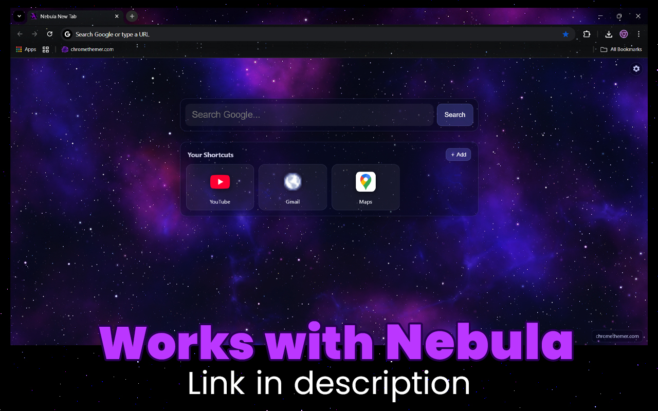 Nebula New Tab — Animated Starfield - 截图 1