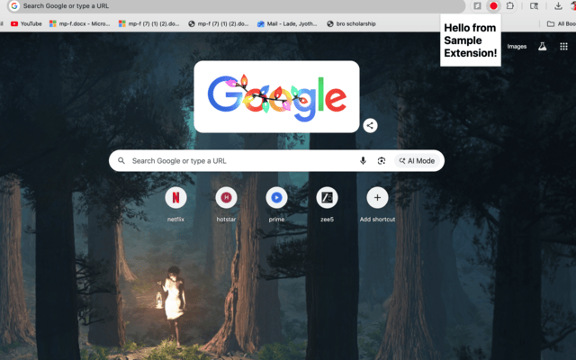 Sample Extension - 截图 1