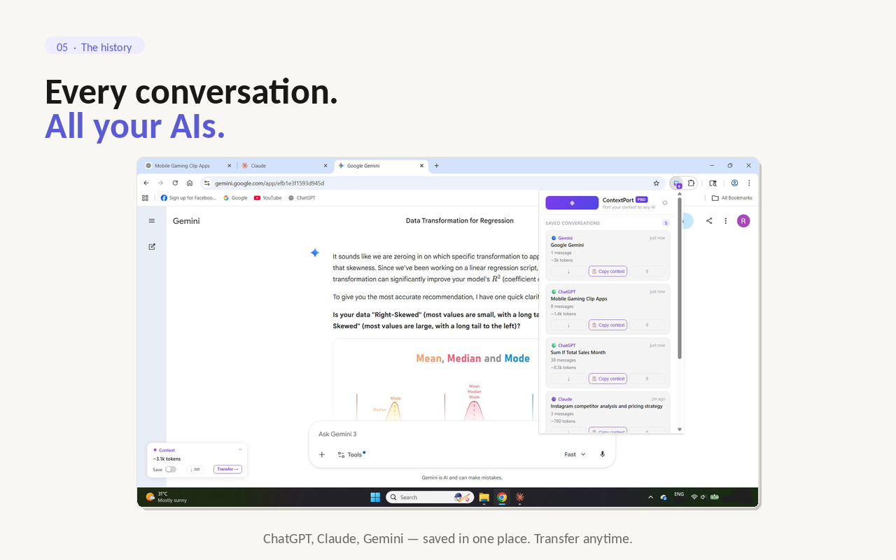 AI Context Port - Switch AI in One Click, Never Lose Context - 截图 2