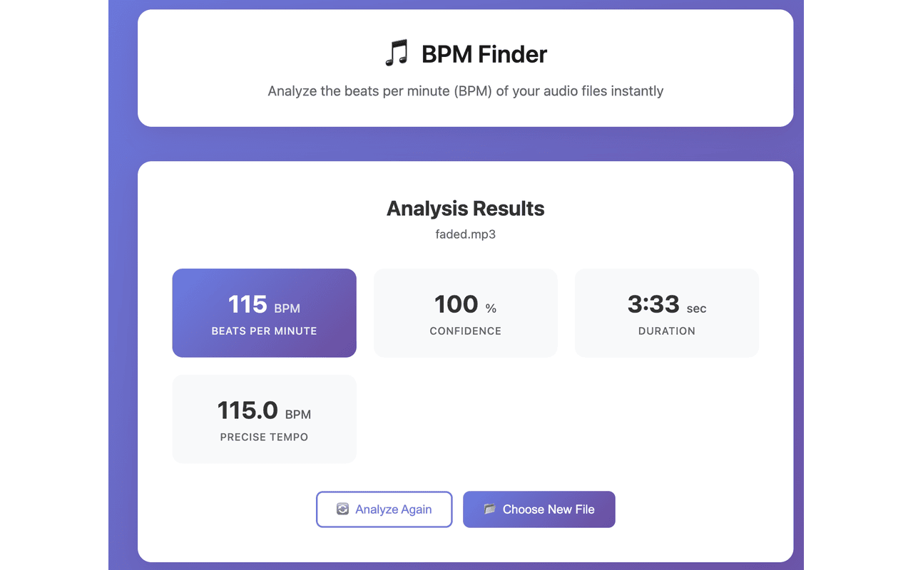BPM Finder - 截图 1
