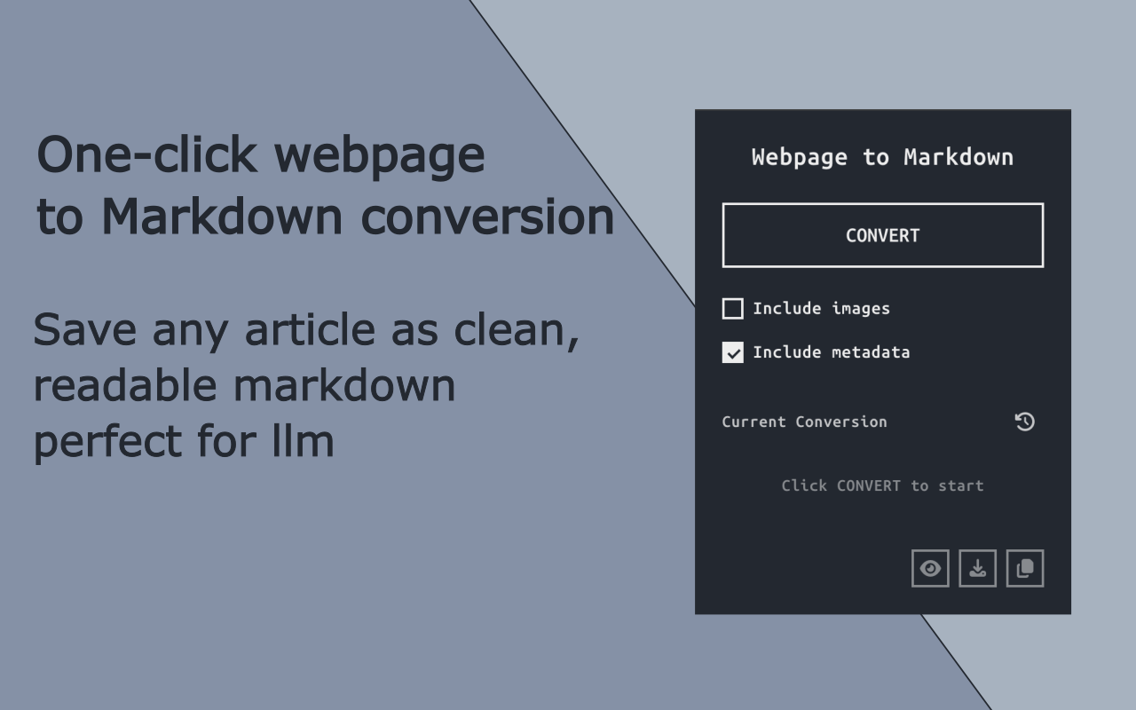 Webpage to Markdown - 截图 1