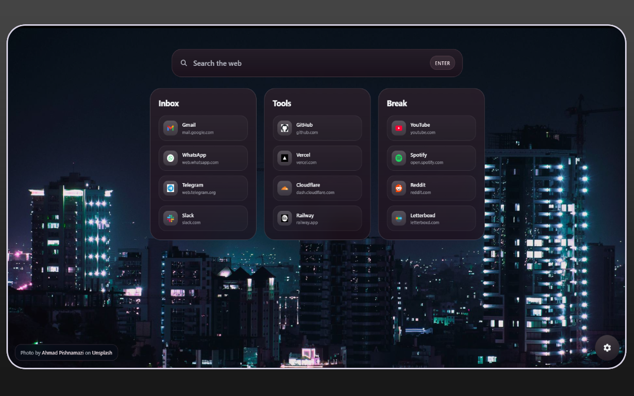 New Tab Spaces - 截图 3