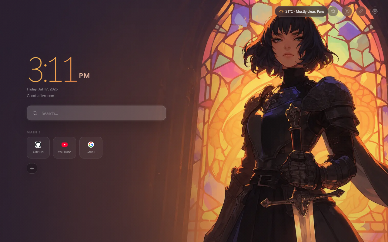 Mist — Minimal New Tab - 截图 5