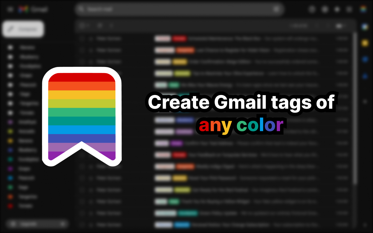 Gmail Label Colorizer - 截图 3