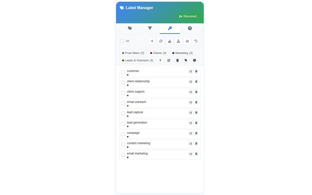 Gmail Label & Filter Manager - 截图 4