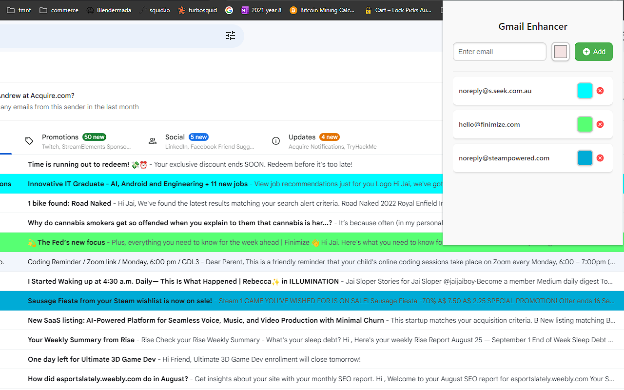Gmail Enhancer - 截图 1