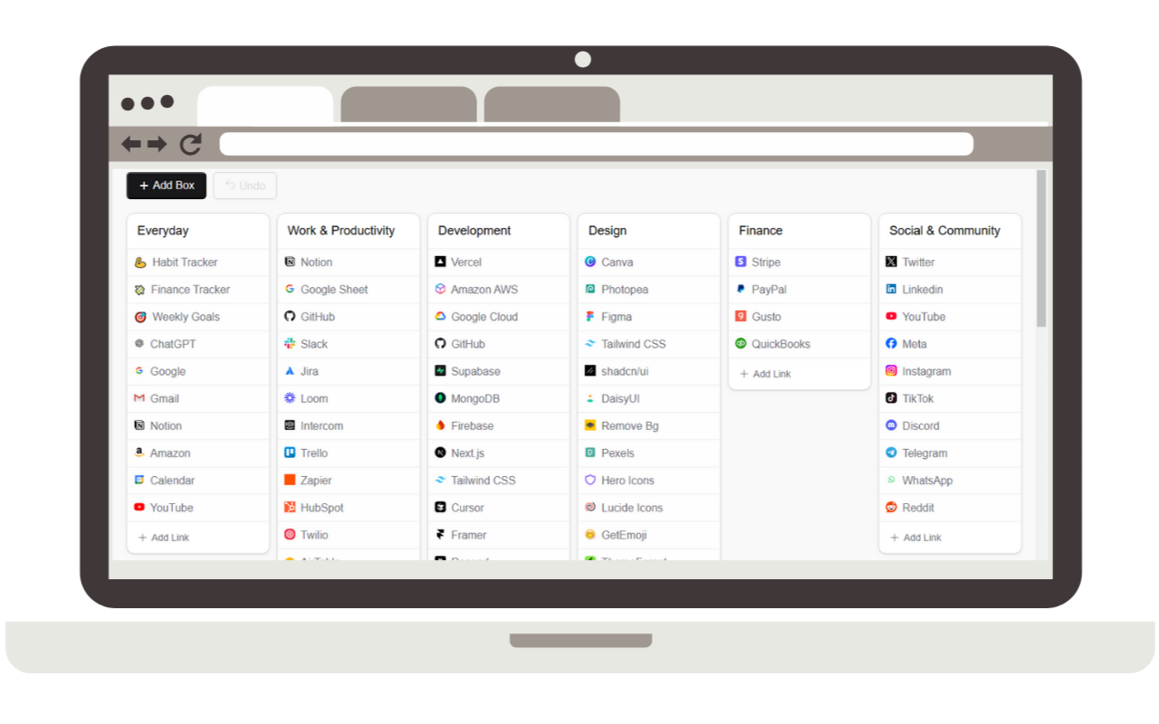 QuickLinks New Tab - 截图 1