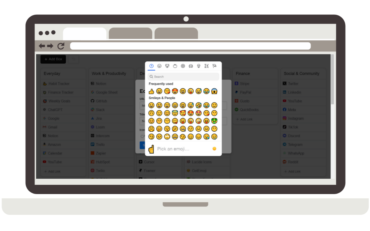 QuickLinks New Tab - 截图 2