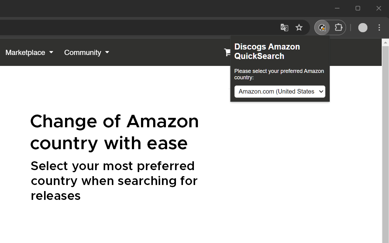 Discogs Amazon QuickSearch Button - 截图 1